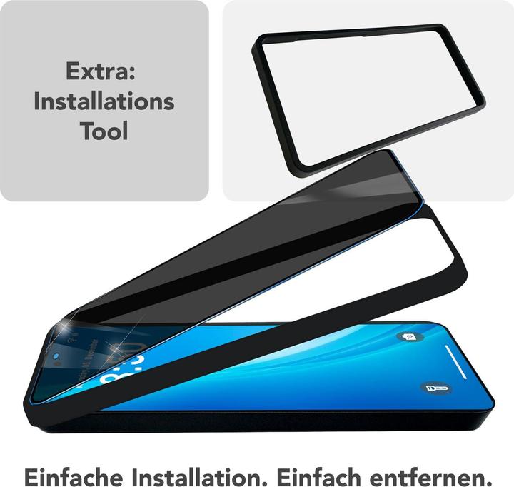 Immagine prodotto Nalia AntiSpyX - Privacy Schutzglas mit Schablone - Full Screen Anti-Spy Protector (1 Pezzo/i, Samsung Galaxy S25)