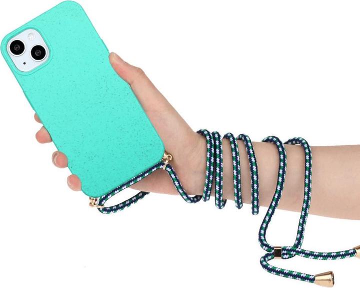 Immagine prodotto Cover-Discount iPhone 15 - Custodia ecologica con catena turchese (Apple iPhone 15)