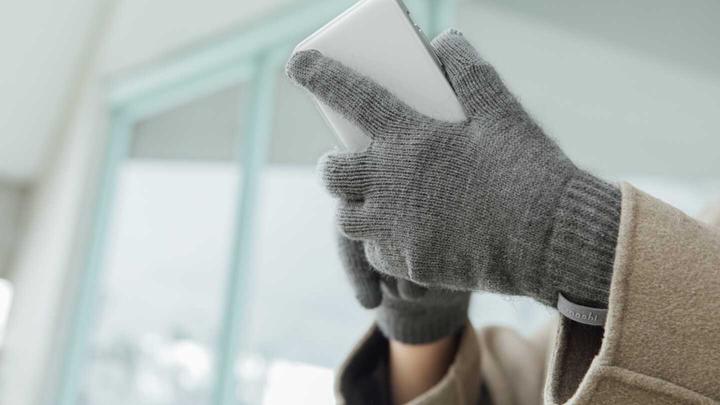 Actual product image Moshi Digits Touchscreen Gloves - Dark Gray (L) (L)