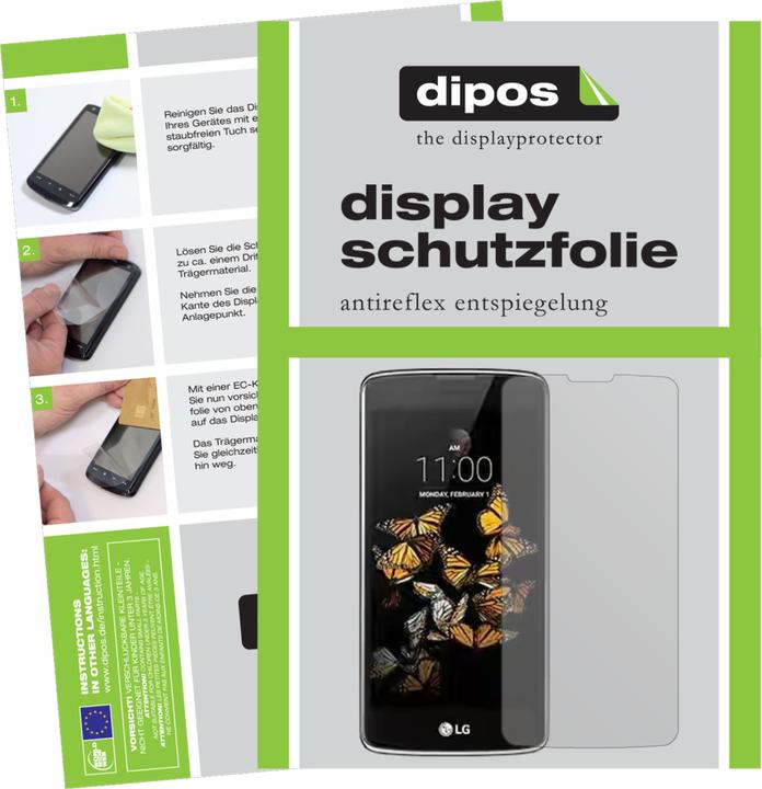 Produktbild Dipos Displayschutzfolie Antireflex (6 Stück, LG K8 2017)