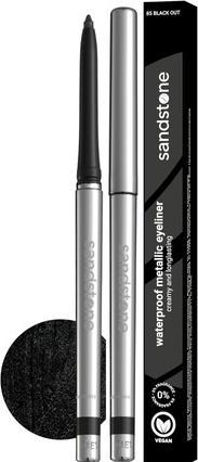 Actual product image Sandstone Waterproof Metallic Eyeliner 85 Black out (85 Black out)