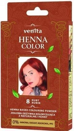 Actual product image Venita - Henna Colour Herbal Colouring Conditioner From Natural Henna 8 Ruby 25G (25 ml)