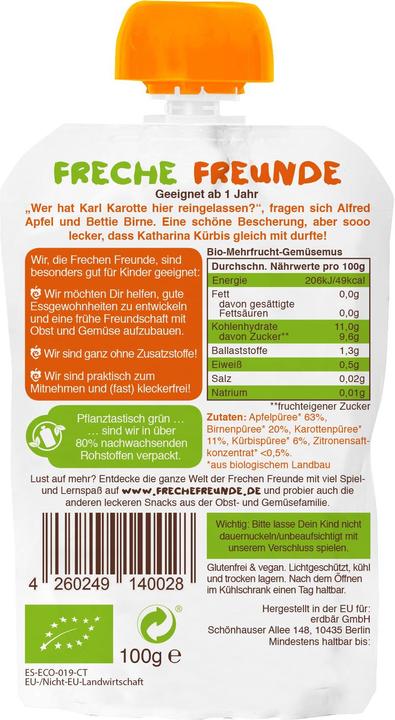 Produktbild Freche Freunde Quetschmus (100 g)
