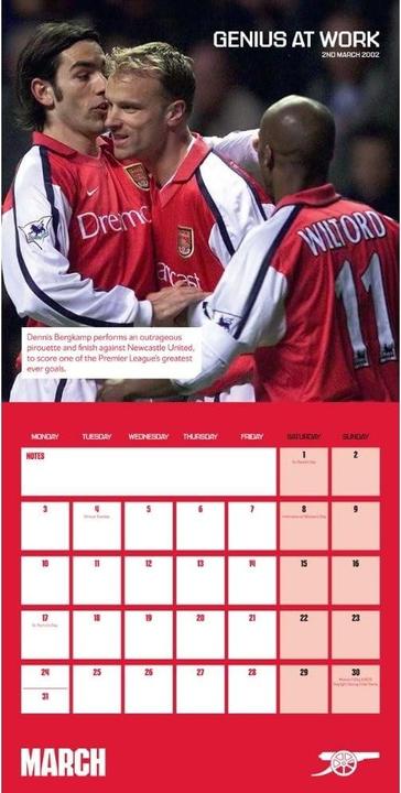 Immagine prodotto Arsenal FC Calendario da Parete (30 x 30 cm, Tedesco)
