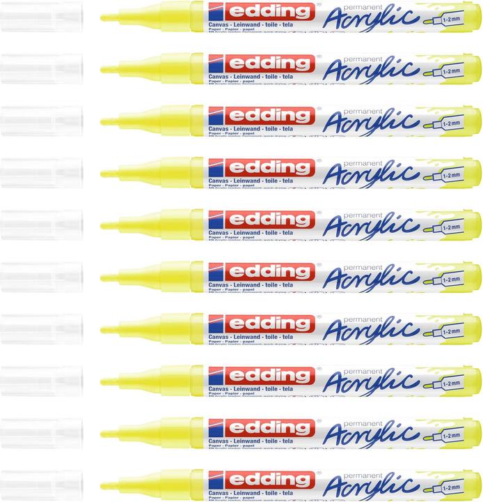 Actual product image Edding Acrylic marker 5300 Fine (Neon yellow, 2 mm, 1 x)