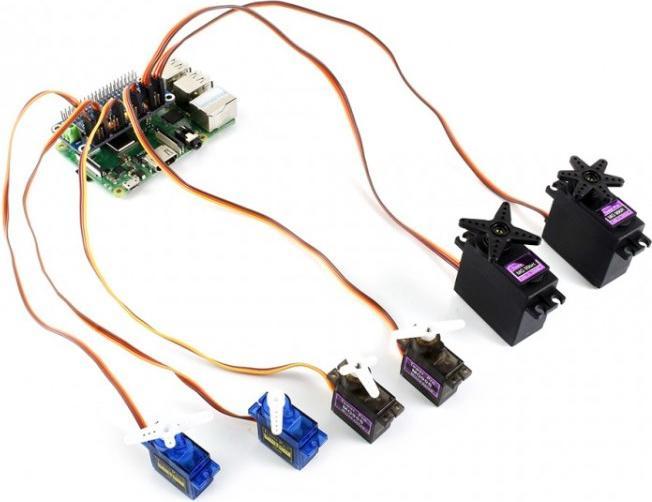 Produktbild WaveShare Servo Treiber HAT (B) für Raspberry Pi 16-Kanal mit I2C