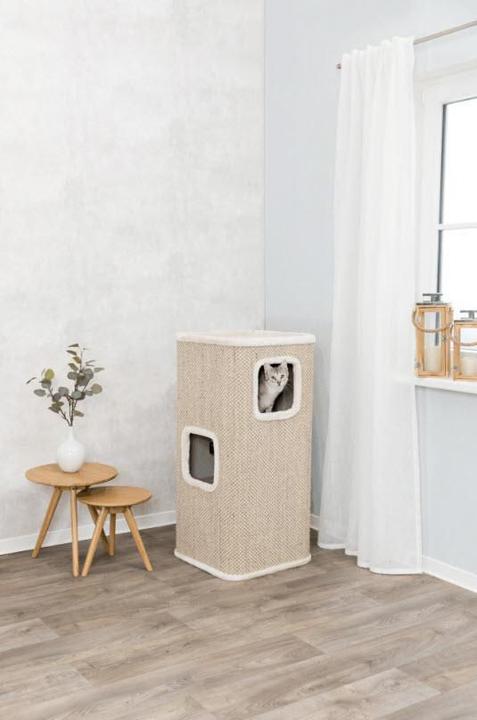 Actual product image Trixie Cat Tower Corrado, 100cm, cream (100 cm, Nature, Cream)