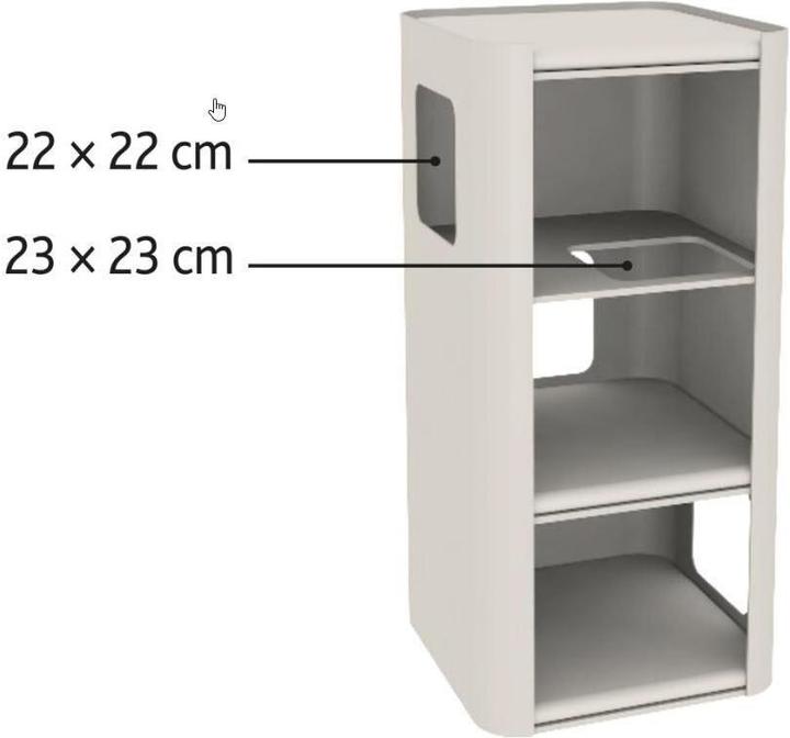 Actual product image Trixie Cat Tower Corrado, 100cm, cream (100 cm, Nature, Cream)