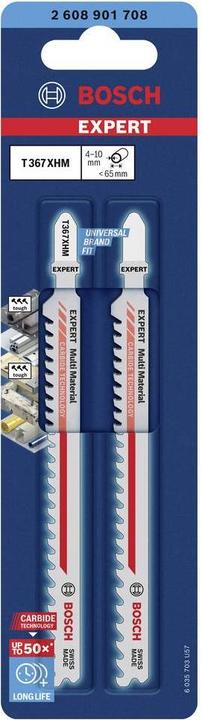 Image du produit Bosch Professional Zubehör Lame de scie sauteuse EXPERT 'Multi Material' T 367 XHM, 2 pièces