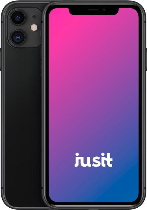 jusit iPhone 11 (64 GB, Black, 6.10", 12 Mpx, Dual SIM, B / Very good)