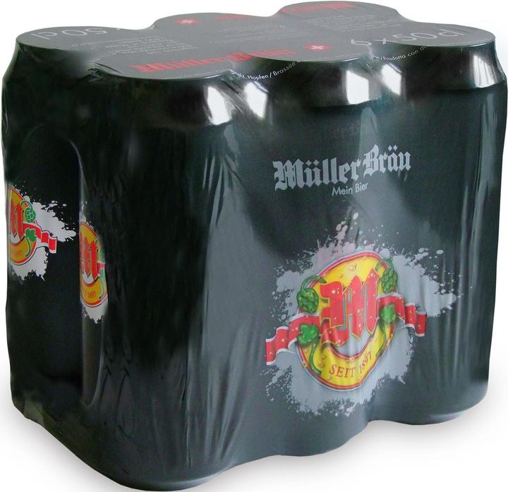 Produktbild Festartikel Müller Bräu Lager Dose (6 x 50 cl)