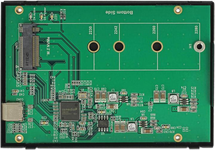 Image du produit Delock USB-C 3.1 Gen2 pour les SSD M.2 NVME (M.2 2230, M.2 2242, M.2 2260, M.2)