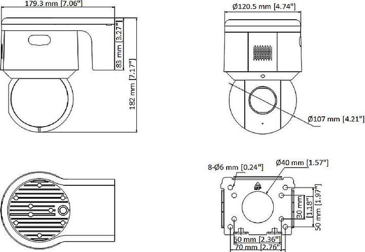 Produktbild Hikvision DS-2DE3A404IWG-E/W (2560 x 1440 Pixels)