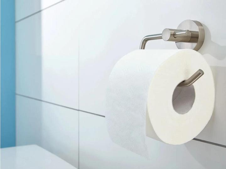 Immagine prodotto tesa Porta rotolo di carta igienica MOON con soluzione adesiva senza trapano