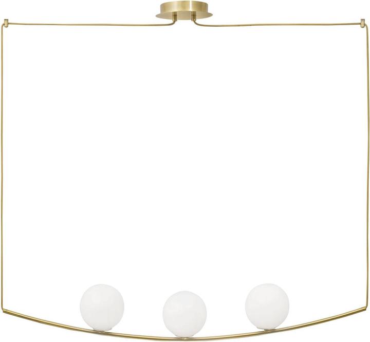 Produktbild Nova Luce VITTON Pendelleuchte E14 3-fach Gold 122x15x180cm dimmbar 8279602 (E14)