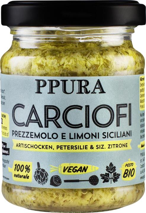 Ppura Pesto Artischocken sizilianische Zitronen (120 g)