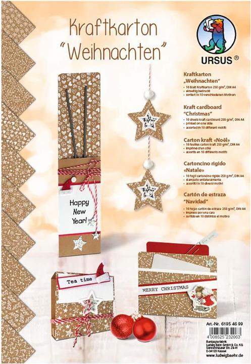 Produktbild Ursus Designkarton Weihnachten (250 g/m², 1 x)