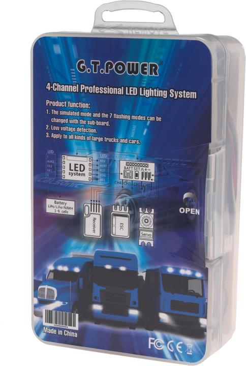 Actual product image G.T. Power 4-Channel Professional LED Lighting System