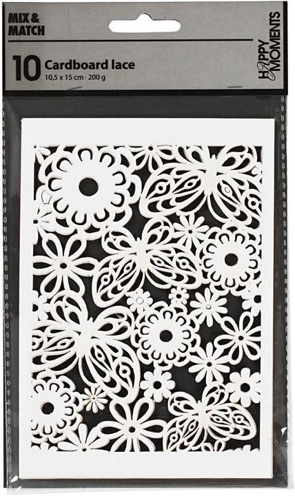 Produktbild Creativ Company Spitzenpapier weiss (200 g/m², 10 x)