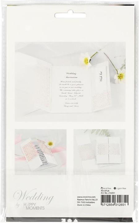 Produktbild Creativ Company Spitzenpapier weiss (200 g/m², 10 x)