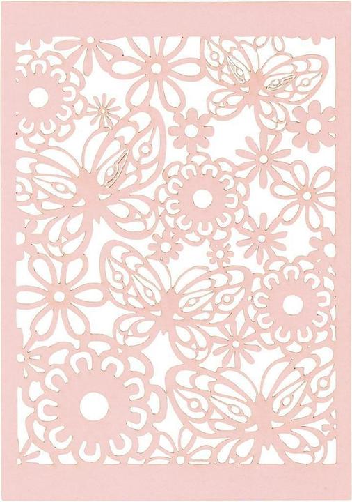 Produktbild Creativ Company Spitzenpapier Rosa (200 g/m², 10 x)