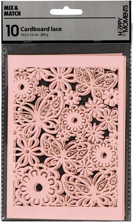 Produktbild Creativ Company Spitzenpapier Rosa (200 g/m², 10 x)
