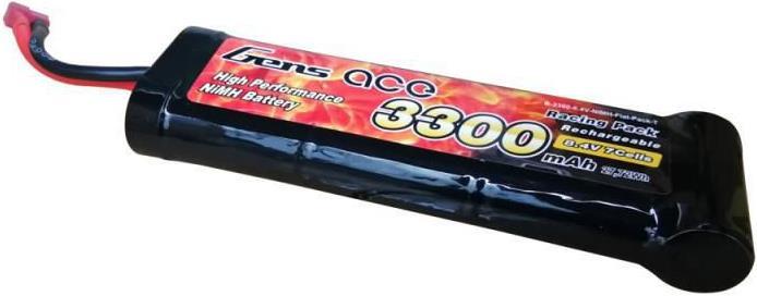 Immagine prodotto Gens Ace Batteria Gens NiMH 8.4V 3300mAh 7 celle piatte (8.40 V, 3300 mAh)