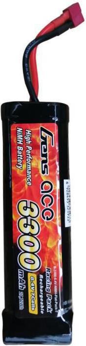 Immagine prodotto Gens Ace Batteria Gens NiMH 8.4V 3300mAh 7 celle piatte (8.40 V, 3300 mAh)