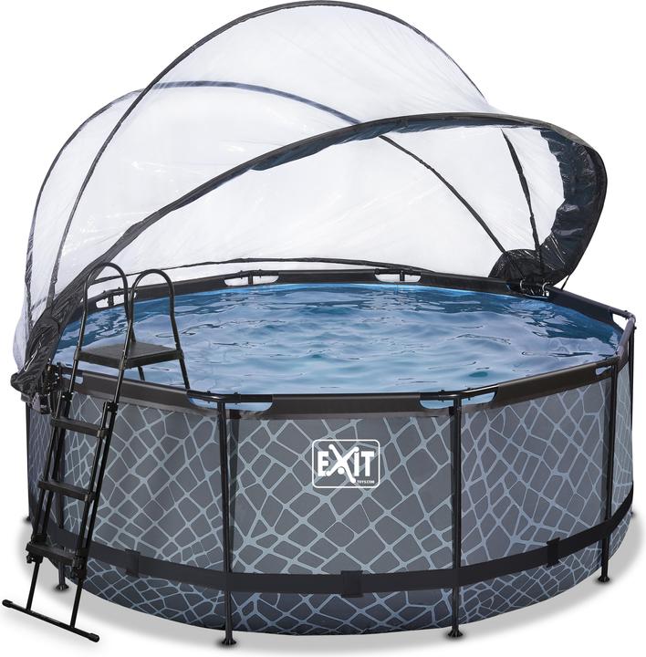 Actual product image Exit Frame pool round 360x122 cm with sunroof and sand filter pump (Ø 360 x 122 cm)
