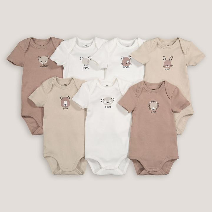 La Redoute Collections 7er-Pack kurzärmelige Bodys