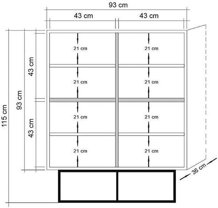Produktbild Hanah Home Artemis (93 x 36 x 115 cm)