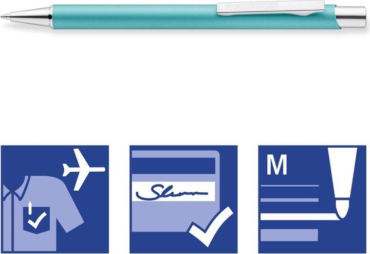 Produktbild Staedtler Druckkugelschreiber elance 421 45, pazifikblau (Pazifikblau, 1 x)