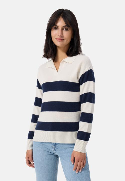 Blanc et bleu marine