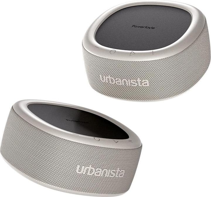 Produktbild Urbanista Malibu Desert Gray Tragbarer Bluetooth Lautsprecher mit Solarzelle (24 h, Solarenergie)
