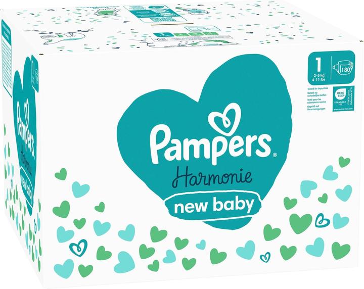Actual product image Pampers Harmonie (Size 1, Monthly box, 180 Piece)