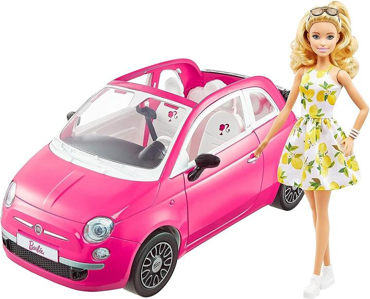 Actual product image Barbie Fiat convertible incl. doll