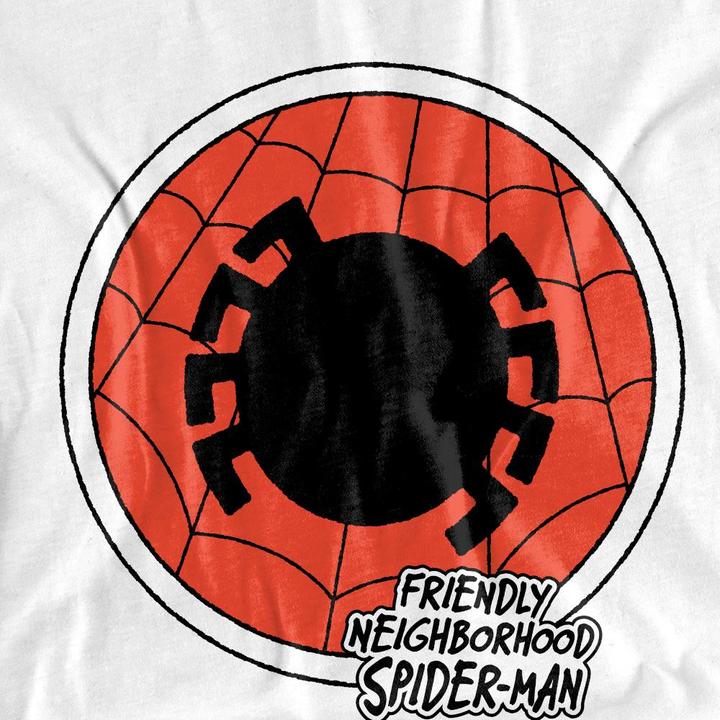 Immagine prodotto Spiderman Friendly Neighborhood Maglietta Distintivo Bambini (140)