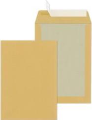 Produktbild Mailmedia Papprückwandtaschen B5, ohne Fenster, 90 g/qm Haftklebung mit Abdeckstreifen (HK), Natron braun