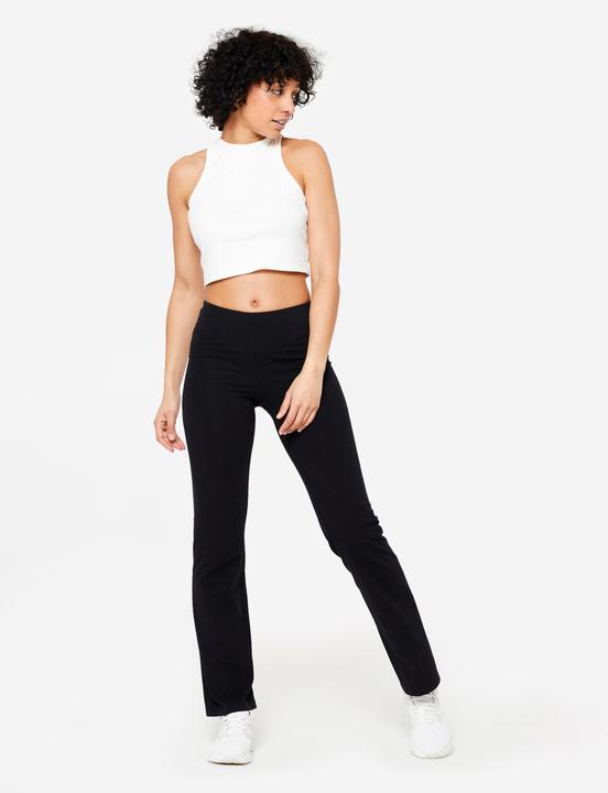 Produktbild Domyos Leggings Damen ausgestelltes Bein - schwarz (W26/L30)