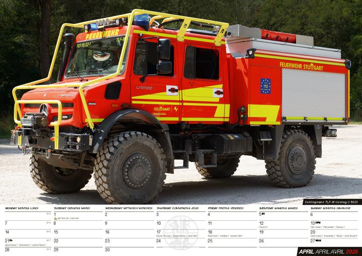 Produktbild Feuerwehr Kalender 2025 (Harter Einband, Deutsch)