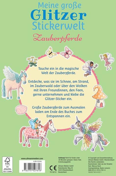 Produktbild Meine grosse Glitzer-Stickerwelt Zauberpferde