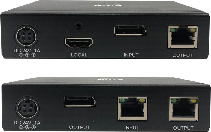 Produktbild Eaton DisplayPort over Cat6 Extender Kit Transmitter and Receiver with Repeater 4K 4:4:4 P (HDMI, 6.24 cm)