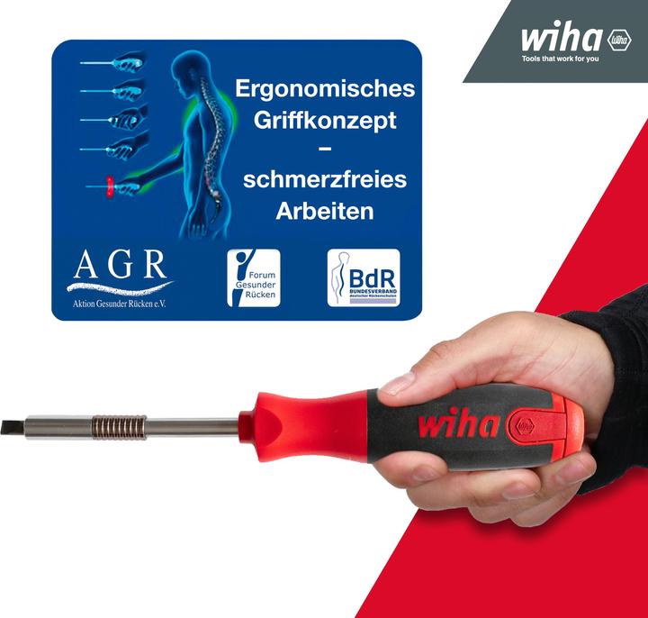 Produktbild Wiha Schraubendreher mit Bit Magazin (Torx (TX), Phillipps-Kreuzschlitz (PH), Pozidriv-Kreuzschlitz (PZ), Hex, Schlitz, Vierkant)