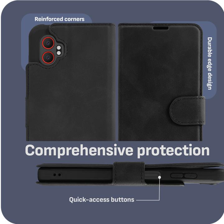 Produktbild Cazy Premium-Geldbörsen-Etui, Magnetisches Geldbörsen-Etui, Kartenfächer, Ständer (Samsung Galaxy Xcover 7)