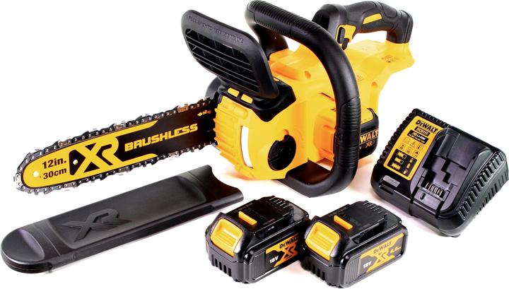 Productafbeelding DeWalt DCM 565 M2 Tronçonneuse d'élagage sans fil 18V + 2x Accu's 4,0 Ah + Chargeur (Accu kettingzaag)