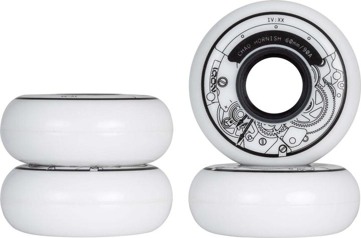 Immagine prodotto Iqon Ruote per pattini in linea Chad Pro 60mm 4-Pack 2024 (60 mm, 90A)