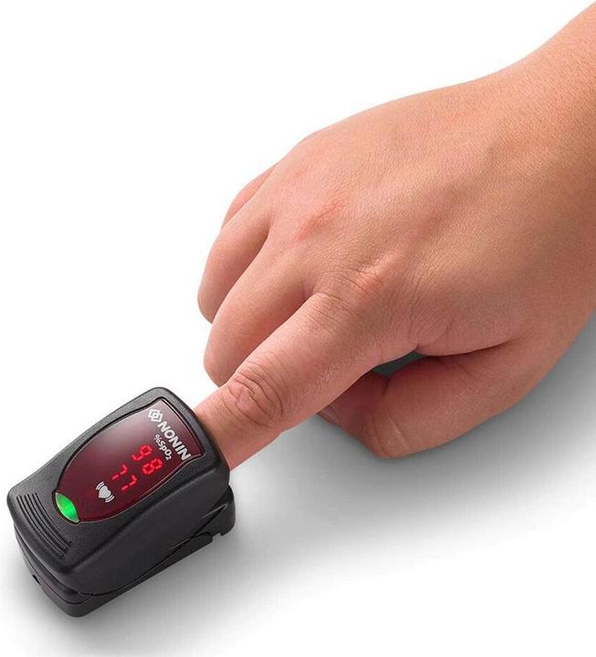 Produktbild Nonin Go2 9590 Vantage Fingerpulsoxymeter rot