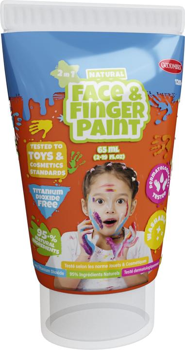 Boti Tube of natural face and finger paint - orange, 65 ml (Orange, 65 ml)