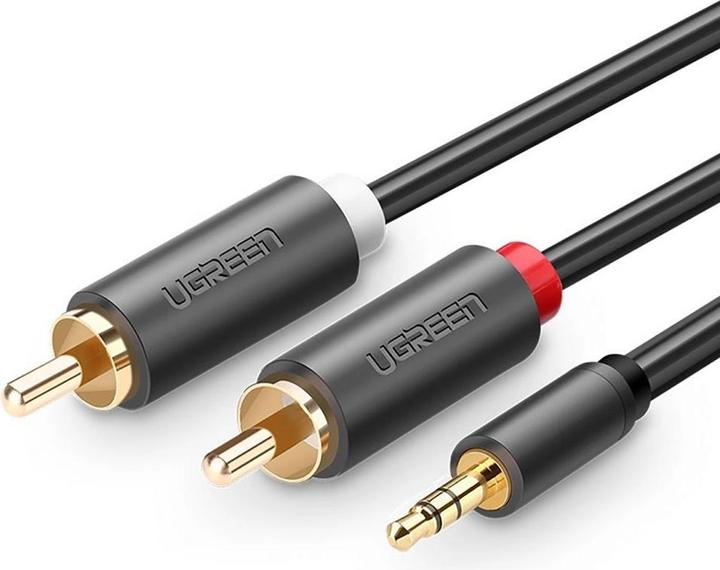 Produktbild Ugreen AV102 2x RCA cable (Cinch) jack 3.5 mm 5m (black) (5 m)