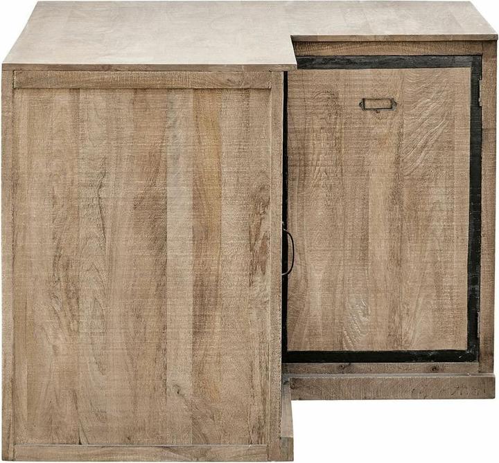 Produktbild Loberon Eckschrank Oakland braun/schwarz (116 x 116 x 89.5 cm)
